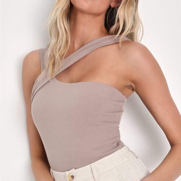 Lulus Tops - Asymmetrical ribbed bodysuit
